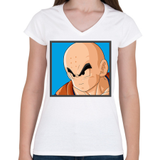 PRINTFASHION Dragon ball karakterek14 - Női V-nyakú póló - Fehér női póló