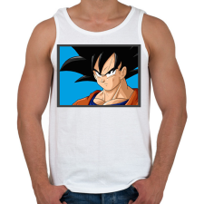 PRINTFASHION Dragon ball karakterek18 - Férfi atléta - Fehér atléta, trikó