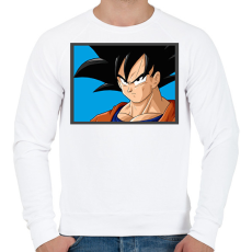 PRINTFASHION Dragon ball karakterek18 - Férfi pulóver - Fehér
