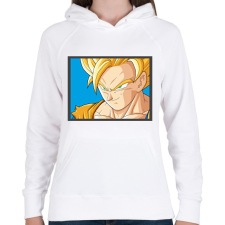 PRINTFASHION Dragon ball karakterek2 - Női kapucnis pulóver - Fehér női pulóver, kardigán