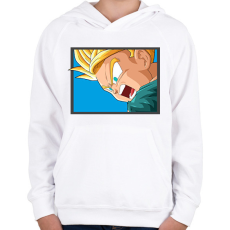 PRINTFASHION Dragon ball karakterek4 - Gyerek kapucnis pulóver - Fehér