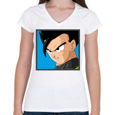 PRINTFASHION Dragon ball karakterek8 - Női V-nyakú póló - Fehér