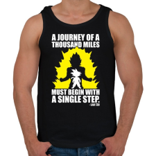 PRINTFASHION Dragon Ball - Kezdet - Férfi atléta - Fekete atléta, trikó