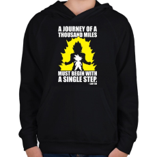 PRINTFASHION Dragon Ball - Kezdet - Gyerek kapucnis pulóver - Fekete