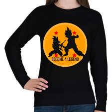 PRINTFASHION Dragon Ball - Légy Legenda! - Női pulóver - Fekete női pulóver, kardigán