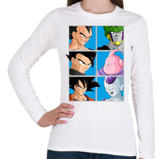 PRINTFASHION Dragon Ball - Női hosszú ujjú póló - Fehér női póló