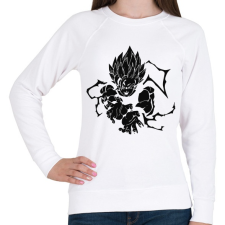 PRINTFASHION dragon ball - Női pulóver - Fehér női pulóver, kardigán