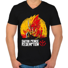 PRINTFASHION Dragon Ball Redemption - Férfi V-nyakú póló - Fekete