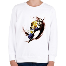 PRINTFASHION dragon ball super-saiyan-blue-goku - Gyerek pulóver - Fehér gyerek pulóver, kardigán