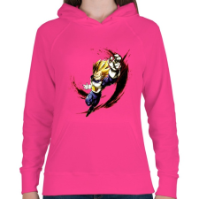 PRINTFASHION dragon ball super-saiyan-blue-goku - Női kapucnis pulóver - Fukszia női pulóver, kardigán