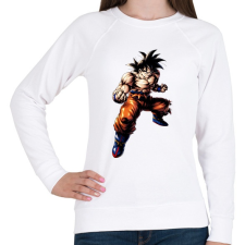 PRINTFASHION dragon ball super-saiyan-god - Női pulóver - Fehér női pulóver, kardigán