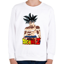 PRINTFASHION dragon ball ultra-instinct-aura - Gyerek pulóver - Fehér gyerek pulóver, kardigán