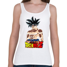 PRINTFASHION dragon ball ultra-instinct-aura - Női atléta - Fehér női trikó