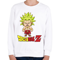 PRINTFASHION Dragon Ball Z Broly - Gyerek pulóver - Fehér