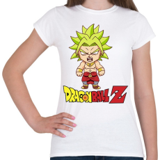 PRINTFASHION Dragon Ball Z Broly - Női póló - Fehér
