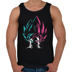 PRINTFASHION Dragon Ball Z - Férfi atléta - Fekete