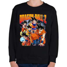 PRINTFASHION Dragon Ball Z - Goku - Gyerek pulóver - Fekete