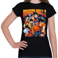 PRINTFASHION Dragon Ball Z - Goku - Női póló - Fekete
