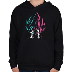 PRINTFASHION Dragon Ball Z - Gyerek kapucnis pulóver - Fekete