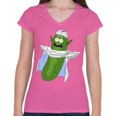 PRINTFASHION Dragon Ball Z Piccolo Pickle - Női V-nyakú póló - Rózsaszín
