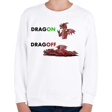 PRINTFASHION DRAGON DRAGOFF  - Gyerek pulóver - Fehér