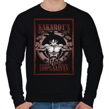 PRINTFASHION Dragonball - Férfi pulóver - Fekete férfi pulóver, kardigán