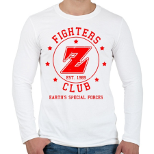 PRINTFASHION Dragonball Fighters Z Club - Férfi hosszú ujjú póló - Fehér férfi póló