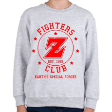 PRINTFASHION Dragonball Fighters Z Club - Gyerek pulóver - Sport szürke