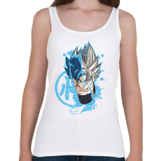 PRINTFASHION Dragonball - Goku blue - Női atléta - Fehér