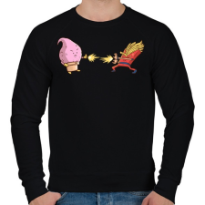 PRINTFASHION Dragonball kajaharc - Férfi pulóver - Fekete férfi pulóver, kardigán
