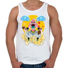 PRINTFASHION Dragonball - Kid Boo - Férfi atléta - Fehér atléta, trikó