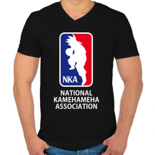 PRINTFASHION Dragonball kosárlabda - Férfi V-nyakú póló - Fekete férfi póló