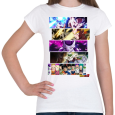 PRINTFASHION DragonBall montage - Női póló - Fehér