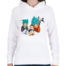 PRINTFASHION Dragonball - Női kapucnis pulóver - Fehér