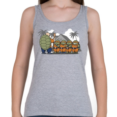 PRINTFASHION Dragonball teknősök - Női atléta - Sport szürke