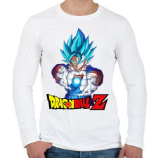 PRINTFASHION Dragonball Vegeta - Férfi hosszú ujjú póló - Fehér férfi póló