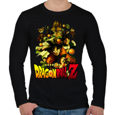 PRINTFASHION dragonball Z - Férfi hosszú ujjú póló - Fekete