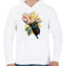 PRINTFASHION Dragonball Z - Férfi kapucnis pulóver - Fehér