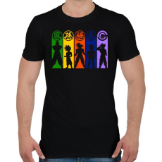 PRINTFASHION Dragonball Z harcosok - Férfi póló - Fekete