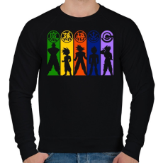PRINTFASHION Dragonball Z harcosok - Férfi pulóver - Fekete