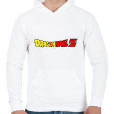 PRINTFASHION Dragonball Z logo - Férfi kapucnis pulóver - Fehér férfi pulóver, kardigán