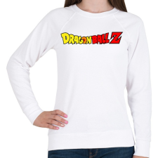 PRINTFASHION Dragonball Z logo - Női pulóver - Fehér női pulóver, kardigán