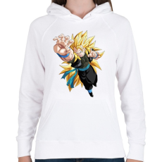 PRINTFASHION Dragonball Z - Női kapucnis pulóver - Fehér