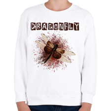 PRINTFASHION dragonfly1 - Gyerek pulóver - Fehér gyerek pulóver, kardigán
