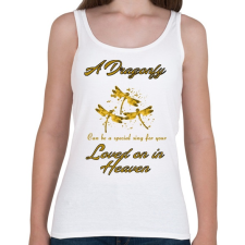 PRINTFASHION dragonfly - Női atléta - Fehér női trikó