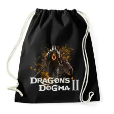 PRINTFASHION Dragons dogma 2 - Sportzsák, Tornazsák - Fekete tornazsák
