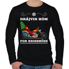 PRINTFASHION DRÁJVIN HÓM 2 - Férfi hosszú ujjú póló - Fekete férfi póló