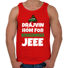 PRINTFASHION DRÁJVIN HÓM 3 - Férfi atléta - Piros