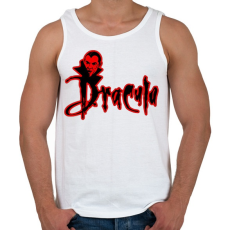 PRINTFASHION Drakula - Férfi atléta - Fehér