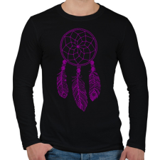 PRINTFASHION Dreamcatcher - Férfi hosszú ujjú póló - Fekete férfi póló
